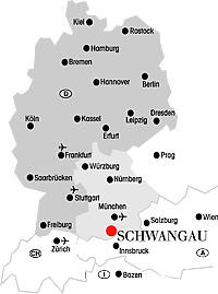 Wo ist Schwangau: Deutschlandübersicht